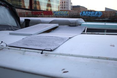 The Solar Panels all Frozen Over