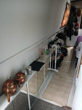 Bramble interior with kitchen pots and hats