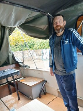 Crew working inside Jonge Jan