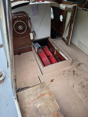 Engine and new deck floor