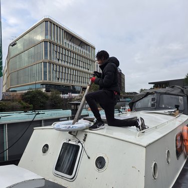 Crew steering Jonge Jan