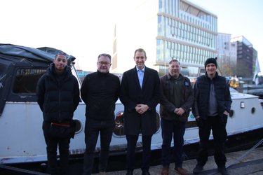 Andrew Lewin MP Left to Right. Tommy, Mark, Andrew, James and Derry