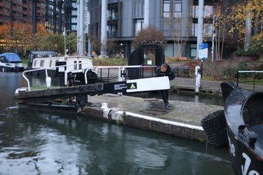 Tommy Putting his back into it